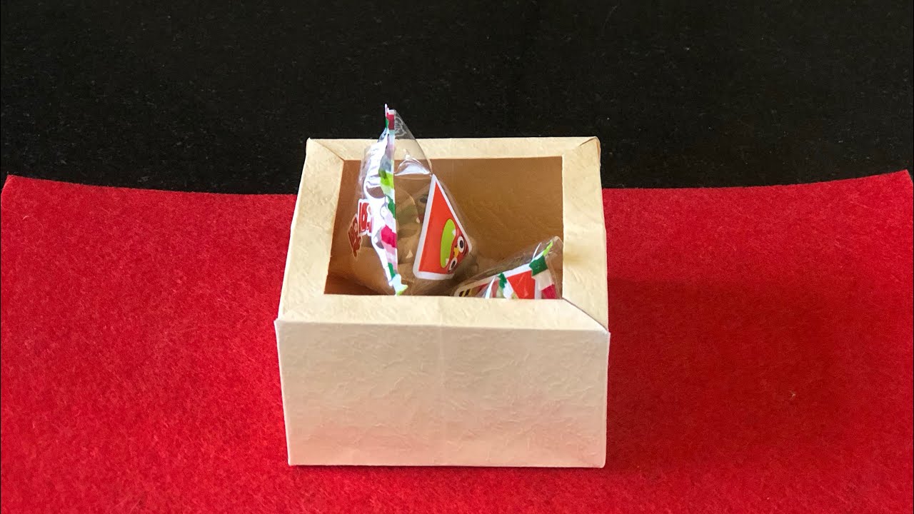 【折り紙】節分の枡（ます）の折り方！1枚で簡単・丈夫な豆入れ箱　ハサミ不要！