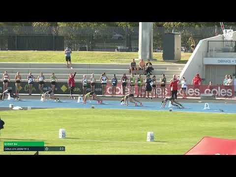 Girls U14 200m Timed Final 3: 2022/23 State Track and Field Championships