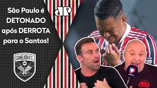 ‘É ridículo o que o São Paulo está jogando’; veja debate após o 2 a 0 do Santos