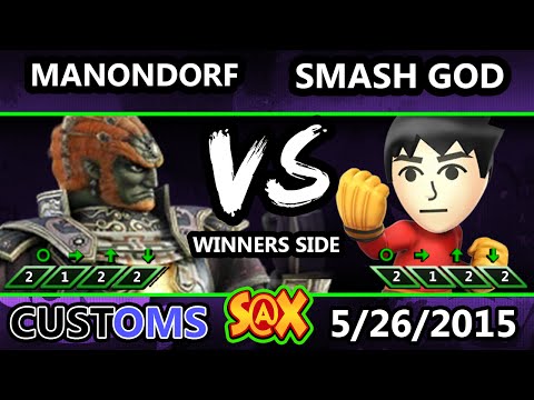 S@X 101 Customs - Manondorf (Ganon) vs VGz | Smash God (Ganon, Kirby) SSB4 - Smash Wii U - Smash 4