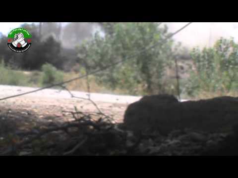 آثار استهداف آليات قوات النظام في حاجز جميان من قبل جيش القادسية في دير الزور