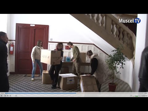 Jurnal MUSCEL TV 18.03.2022 Elevii de la Dinicu Golescu - donații pentru Ucraina