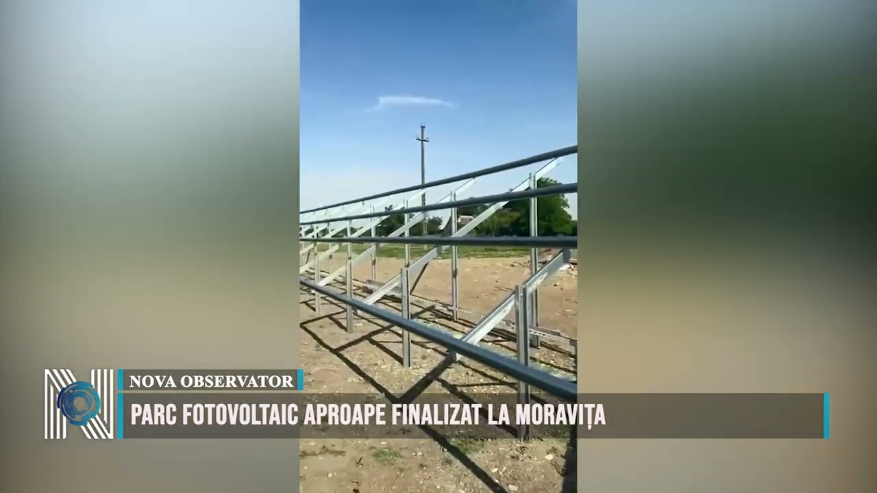 Parc fotovoltaic aproape finalizat la Moravița