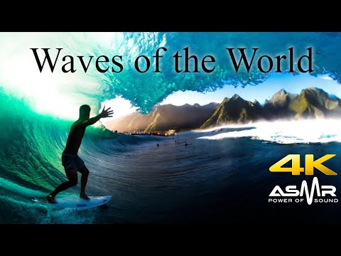 🔴 (ASMR) Waves of the World/Surfing🌊 - Hawaii, Teahupo'o - 10 Hour Loop for Stores