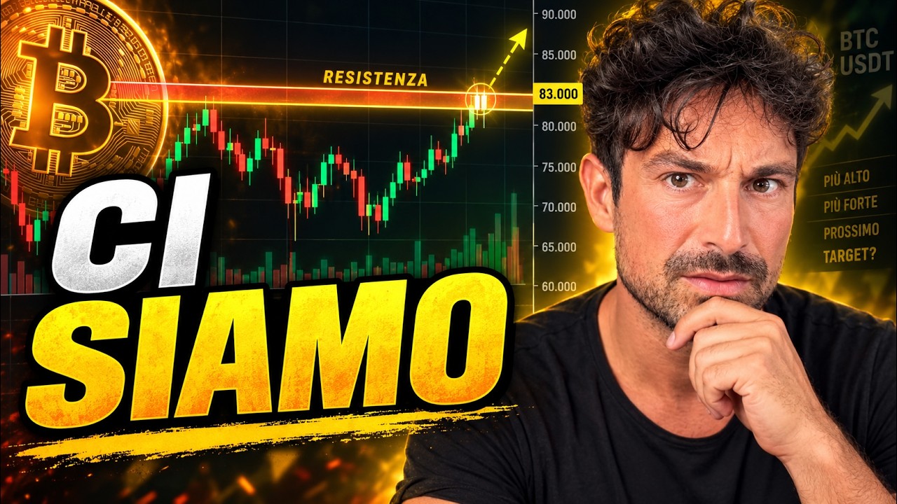 BITCOIN, CRYPTO: SIAMO AL TEST FINALE! (ORA SI DECIDE TUTTO)