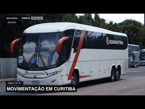 ADAMANTINA NA SÃO PAULO - CURITIBA - Movimentação na Rodoferroviária - 30/03/2024 - Parte 1