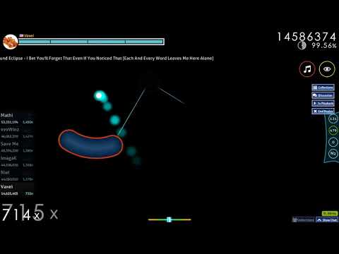 Vaxei|Foreground Eclipse - I Bet You'll Forget[EachAndEveryWord]+HDHR 99.20% 1447-1452 2miss 676pp#1