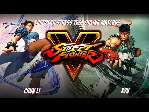 SFV beta best matches - Chun Li vs Ryu 2 - Euro stress test