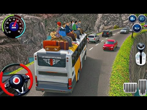 Real Uphill Bus Drive 3D Simulator - Offroad Coach Bus Driving 2025 - Android GamePlay