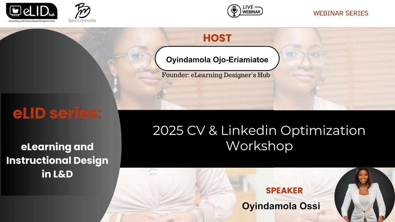 CV & LINKEDIN OPTIMISATION WORKSHOP