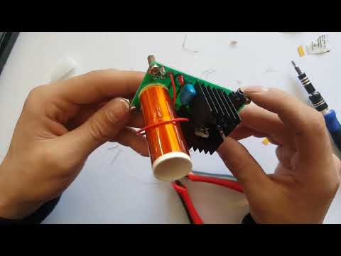 DIY Kit 15-24V/2A 15W Mini Tesla Coil Plasma Electric Arc Electronic DIY Kit Music Play