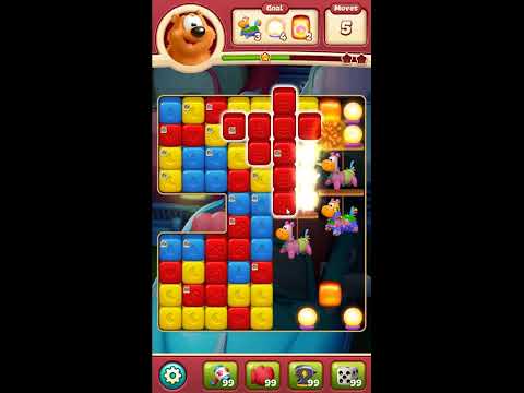 Toon Blast Level 8087 - NO BOOSTERS 🐻🐺🐱 | SKILLGAMING ✔️