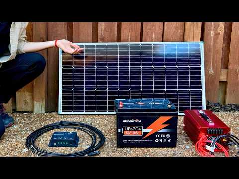 100 Watt Solar Panel Kit Setup for Beginners - Step-by-Step!