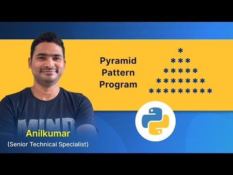 Python Class 29 Pyramid Pattern Program In Telugu
