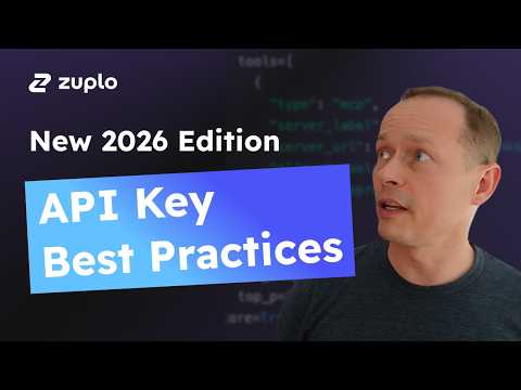 Video thumbnail: Don't build an API Key service until you watch this, API key best practices from Zuplo