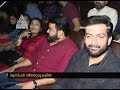 Mohanlal and Prithviraj on the first show of Lucifer with Family