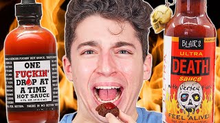 Trying the HOTTEST Hot Sauces On Earth | Eitan Bernath