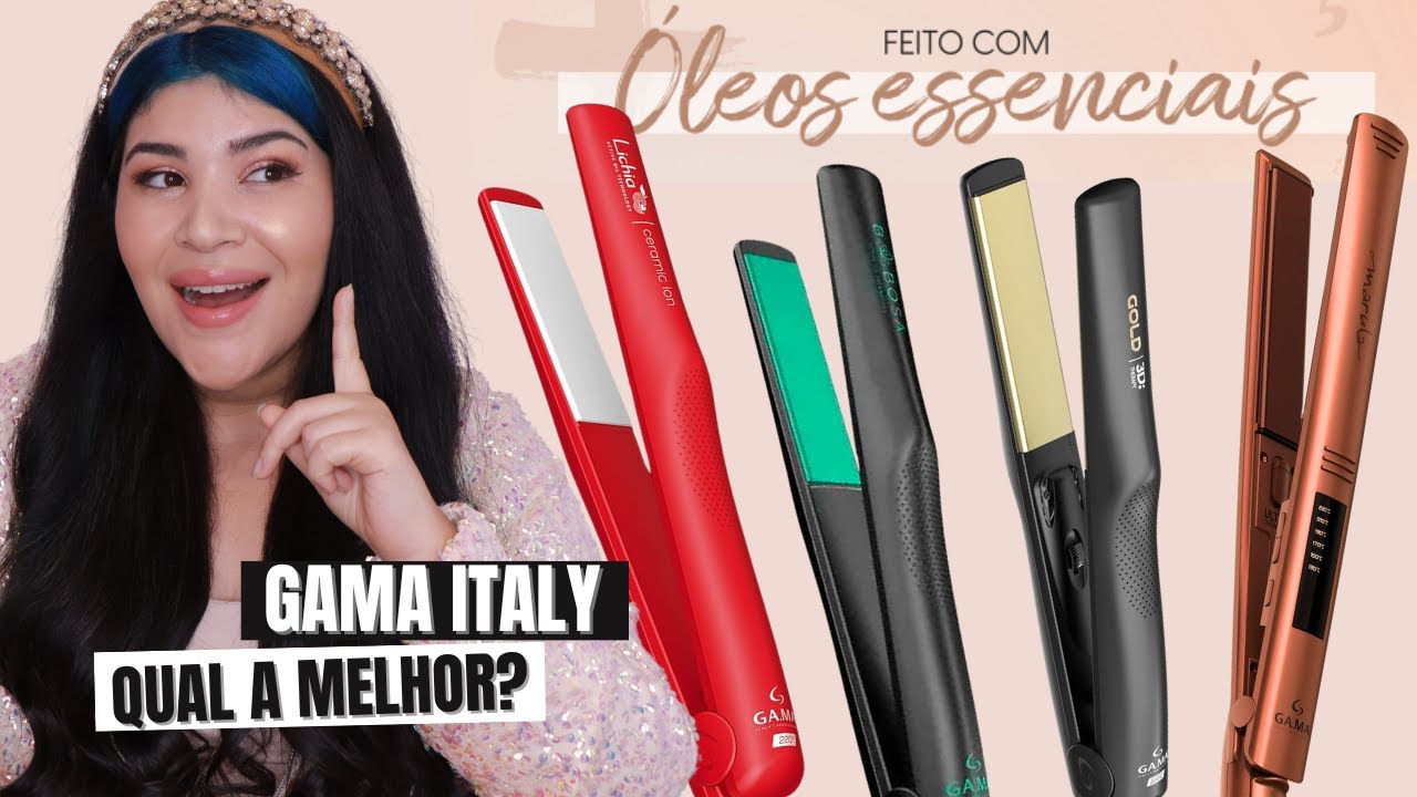 ❤️ COMPARANDO PRANCHAS LINHA ÓLEOS ESSENCIAIS GAMA ITALY: Lichia, Bab0sa, Marula e Gold Íon [Bivolt]