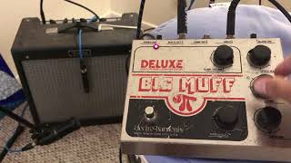 Video thumbnail for Demo - VINTAGE Deluxe Electro Harmonix Big Muff for sale by Guy Guyadeen