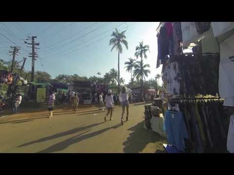 Anjuna Flea Market Goa India - Walkthrou