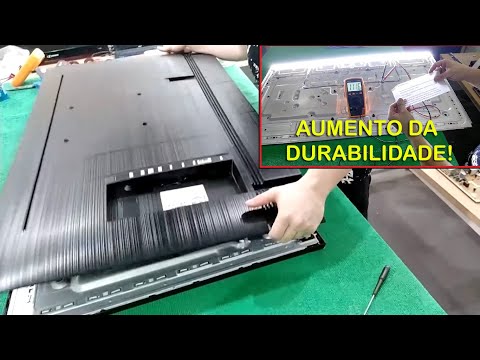 ABRINDO E CONSERTANDO TV SAMSUNG UN49NU7100G - DEFEITO NO BARRAMENTO DE LED - VÍDEO COMPLETO