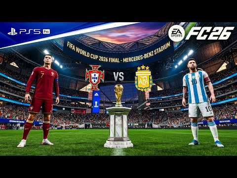 FC 26 - Portugal vs. Argentina Ft. Ronaldo, Messi, | FIFA World Cup 2026 Final | PS5™ Pro [4K60]