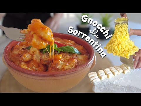 GNOCCHI DI PATATE ALLA SORRENTINA fatti a mano senza uova ricetta facile POTATO GNOCCHI