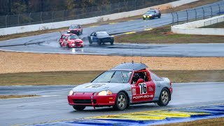 Running 100mph+ rain 24 hours of Lemons at Road Atlanta