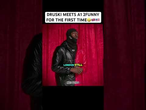 DRUSKI MEETS A1 2FUNNY FOR THE FIRST TIME🤣 ​⁠​⁠ #a12funny #comedy #druski #london #roadman #uk