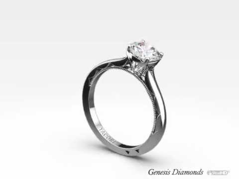 Tacori Sculpted Crescent 50RD Solitaire Engagement Ring