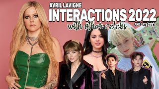 Avril Lavigne Interactions 2022 (TXT, Taylor Swift, Olivia Rodrigo, Vernon, Joshua and more)