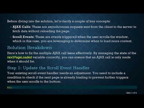 Fixing the Infinite Scroll Issue in Vue.js: Preventing Multiple AJAX Calls