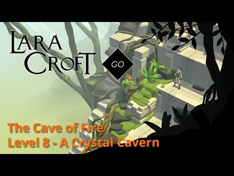 Lara Croft GO - The Cave of Fire 8 - A Crystal Cavern Walkthrough