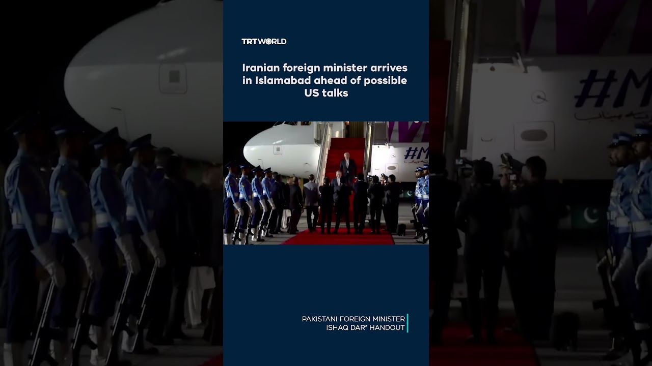 Video | Iranian foreign minister arrives in Islamabad ahead of possible US talks
