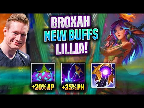 BROXAH TRIES LILLIA WITH NEW BUFFS! - Broxah Plays Lillia Jungle vs Jarvan IV! | Season 2022