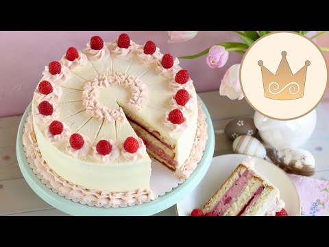 💝👌🏻 BAKING RASPBERRY CREAM CAKE WITH RASPBERRY PUDDING CREAM 💝👌🏻🍰 Recipe by SUGARPRINCESS