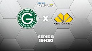 GOIÁS X CRICIÚMA - AO VIVO | BRASILEIRÃO SÉRIE B – 06/04/2026