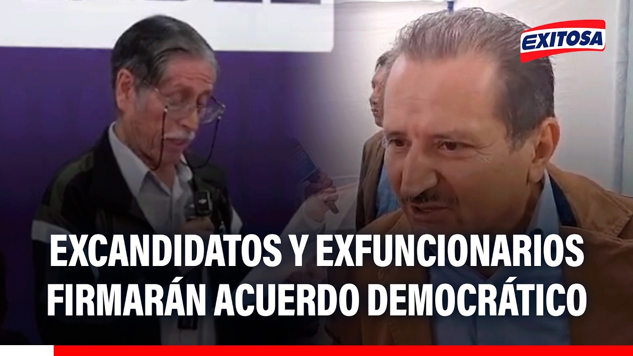 🔴🔵 Excandidatos y exfuncionarios firmarán acuerdo democrático este viernes