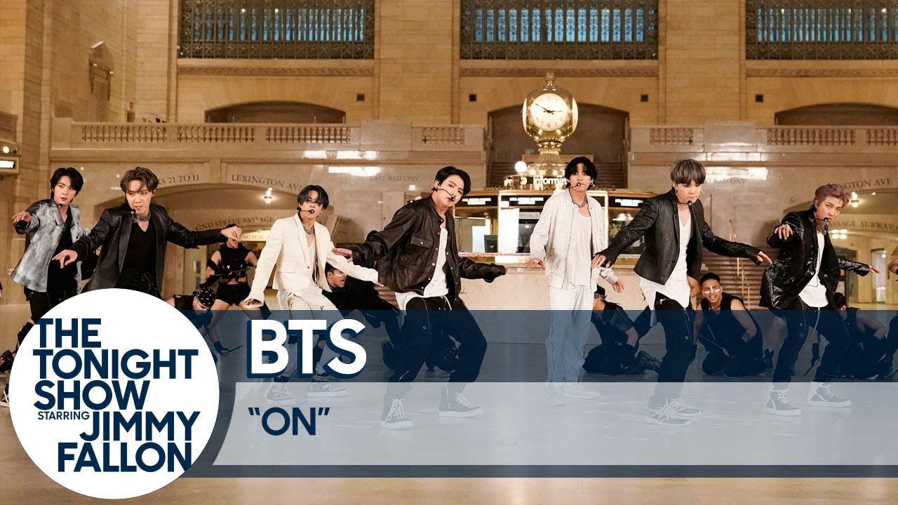 BTS Performs "ON" at Grand Central Terminal for The Tonight Show thumnail
