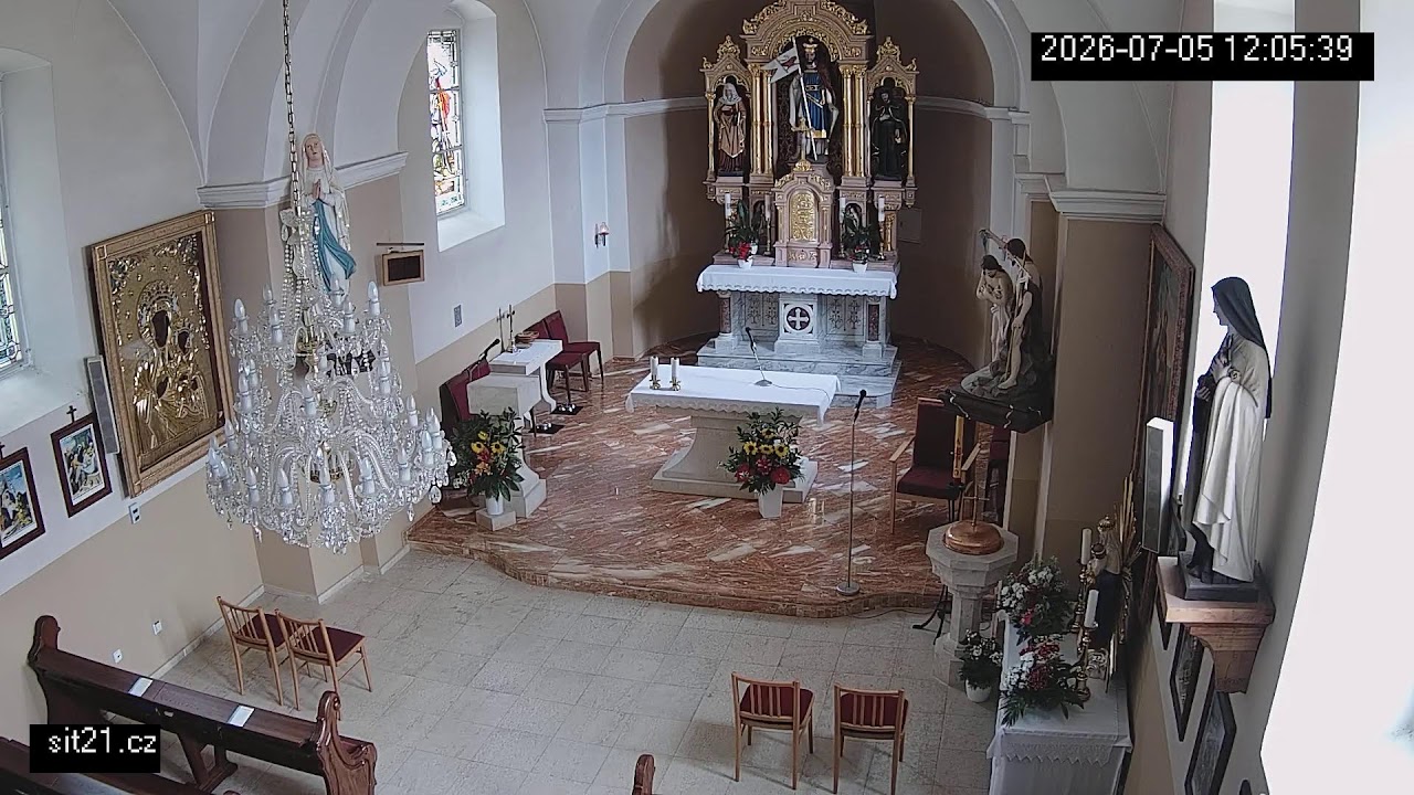 Live webcam view of St. Wenceslas Church Interior