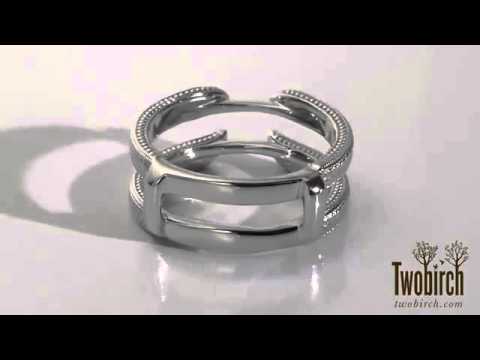 Plain Metal Ring Guard Enhancer - TwoBirch PL-GUARD-0092-WG-P