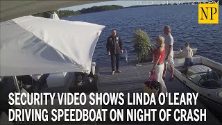 Video shows Linda O'Leary driving speedboat on night of crash