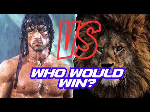 Rambo vs. Lion in the Savage Savanna