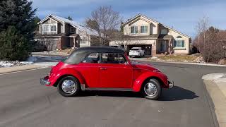 1969 Volkswagen Beetle Convertible - Reversing