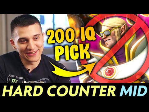 Arteezy 200 IQ COUNTER PICK vs Invoker on mid