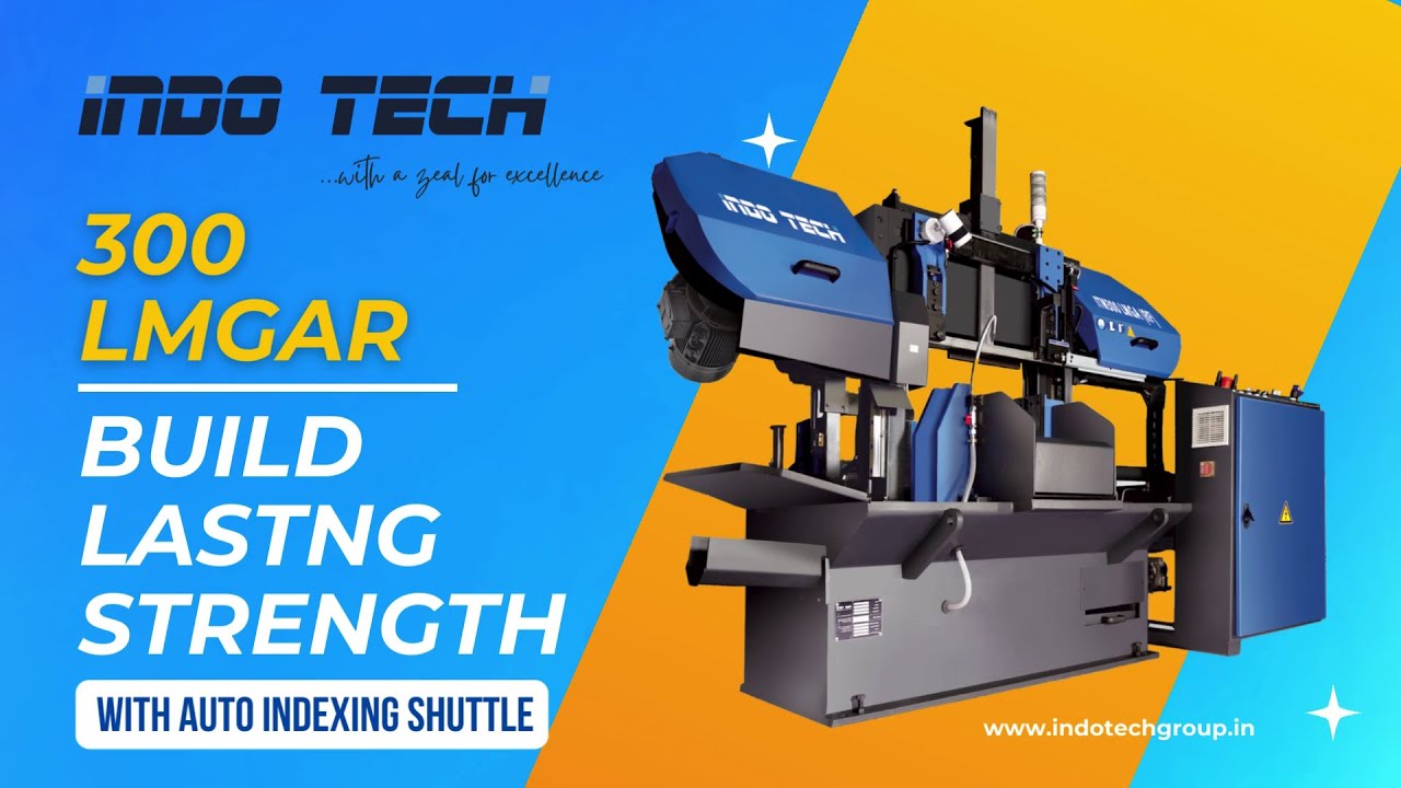 Indotech 300 LMGAR Horizontal Bandsaw Machine - Precision Cutting at Its Finest!