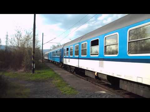 Průjezd vlaku R 614 Salubia (ČD 363.117) - Želénky, 24. 4. 2013