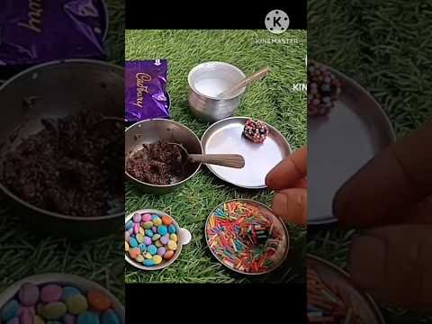 #shorts miniature Sprinkle chocolate ball||Mini Gems chocolate ball#minicooking #viral#ytshotrs