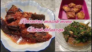 TERONG BALADO || RUTINITAS IBU SAAT WEEKEND MEMASAK MAKANAN UNTUK KELUARGA