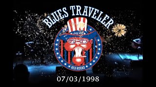 Blues Traveler performing acoustic versions of "100 Years" into "Sweet Pain" at Red Rocks 07/03/1998